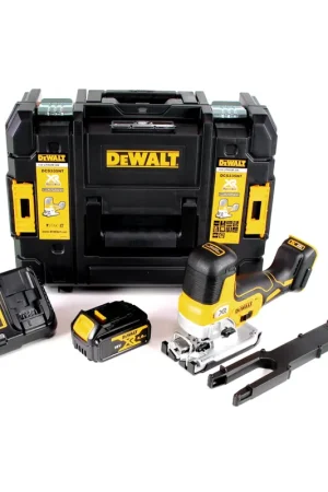 Quantité Limitée DeWalt DCS 335 M1 Scie sauteuse sans fil 18V + 1x Batterie 4,0 Ah + Chargeur rapide + Coffret de transport
