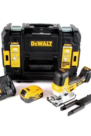 Promotion DeWalt DCS 335 P1 Scie sauteuse sans fil 18V + 1x Batterie 5,0 Ah + Chargeur + Coffret TSTAK