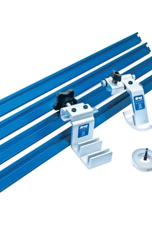Haute Qualité Kit de rails KREG Trak & Stop avec butées métriques, 8 pièces ( KMS8000M )