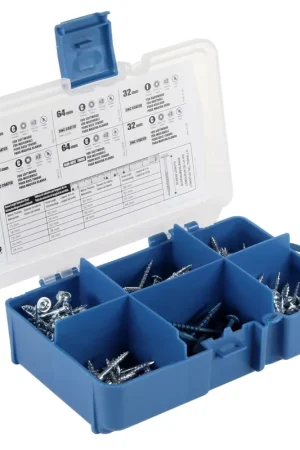 Offre Limitée KREG Pocket-Hole Vis à Sortiment de poche - 260 pièces ( SK04 ), Entraînement carré, Taraudage partiel, Taraudage