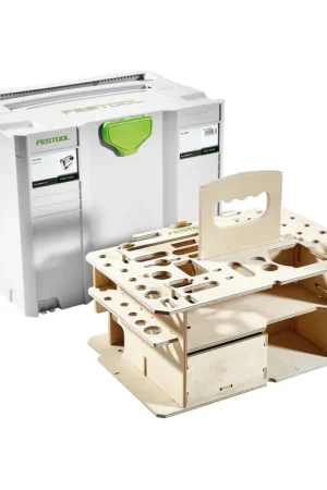 Acheter Direct Festool SYSTAINER SYS 4 T-LOC SYS-HWZ Box Mallette à outils ( 497658 ) gris clair accouplable avec insert en bois