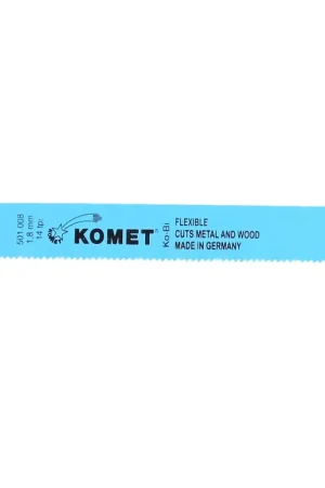Komet Lame de scie METAL ET BOIS 150mm 14tpi - 5 pièces. HSS-Bi-Metall ( 501.008 ) Haute Qualité