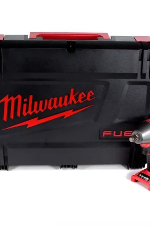 Milwaukee M18 FHIWF12-0X Visseuse à percussion sans fil 1/2" 18V 300Nm ( 4933451448 ) + Coffret de transport HD Box - sans Batterie, sans Chargeur Paiement Sécurisé