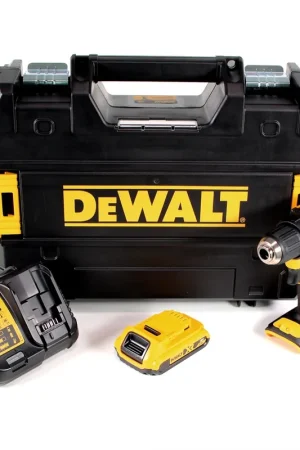 DeWalt DCD 708 D1T Perceuse-visseuse sans fil 18V 65Nm Brushless + 1x Batterie 2,0Ah + Chargeur + Coffret Nouvel Arrivage