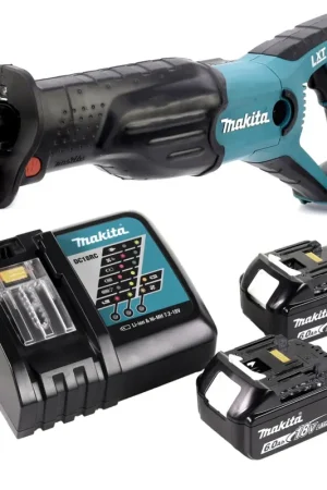 Bon Plan Makita DJR 181 RG Scie recipro sans fil18 V + 2x 6,0 Ah batterie + chargeur