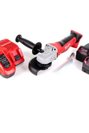 Milwaukee HD18 AG-125-502C Meuleuse d'angle sans fil 18 V 125 mm ( 4933441502 ) + 2x batterie 5,0 Ah + chargeur Marque