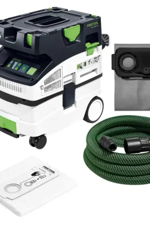 Top Vente Festool CTM MIDI I CLEANTEC Aspirateur mobile classe M ( 574822 ) + Sac filtre Longlife