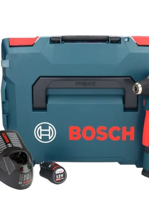 Bosch Professional GWB 12V-10 Perceuse d'angle sans fil 12 V 11 Nm + 1x batterie 3,0 Ah + chargeur + L-Boxx Bon Marché