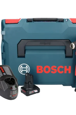 Bosch Professional GWB 12V-10 Perceuse d'angle sans fil 12 V + 1x batterie 6,0 Ah + chargeur + L-Boxx Super Prix