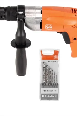 Réduction FEIN BOP 10 Perceuse 500W + Forets hélicoïdaux FEIN HSS Set - 6 pièces