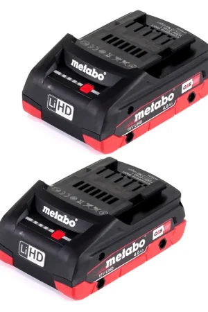 Prix Choc Metabo Set de batteries: 2x Batteries LiHD 4,0Ah 18V (625367000)
