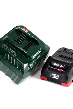 Nouvelle Collection Metabo Basis Set 18V - 1x Batterie LiHD 4,0Ah ( 625367000 ) + Chargeur ASC 55 ( 627044000 )