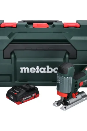 Metabo STA 18 LTX 100 Scie sauteuse sans fil 18V ( 601002840 ) + 1x Batterie 4,0Ah - sans chargeur + Coffret de transport Produit De Marque