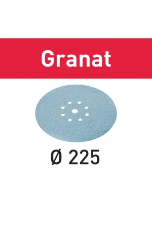 Festool STF D225/8 Disques abrasifs Granat P100 - 225 mm pour PLANEX - 25 pcs. (499637) Meilleur Prix