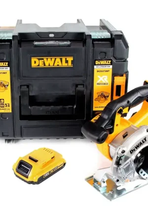 Dewalt DCS 373 NT Scie circulaire sans fil métal 18 V 140 x 20 mm 460W + 1x Batterie 2,0Ah + Lame de scie circulaire + Coffret de transport - sans chargeur Promotion Saisonnière