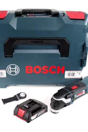 Offre Spéciale Bosch GOP 18V-28 Découpeur-ponceur sans fil 18V Brushless StarlockPlus + 1x Batterie 2,0Ah + Coffret L-Boxx - sans chargeur