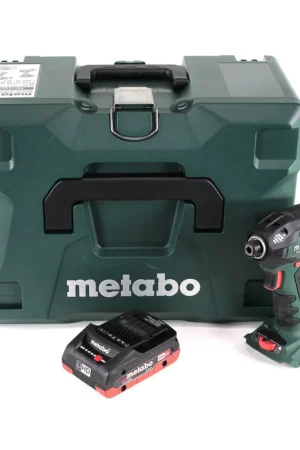 Commander Maintenant Metabo SSD 18 LTX 200 BL Visseuse à chocs sans fil 18V 200Nm 1/4" Brushless + 1x Batterie 4,0Ah + Coffret de transport MetaLoc - sans chargeur