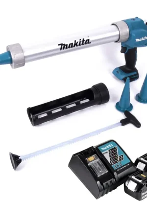 Acheter En Ligne Makita DCG 180 RFX Pistolet à cartouche sans fil 18 V 300 / 600 ml + 2x batterie 3,0 Ah + chargeur