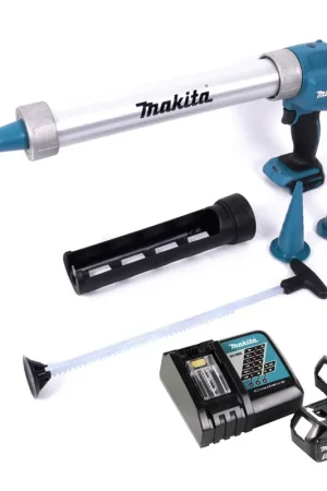 Marque Makita DCG 180 RTX Pistolet à cartouche sans fil 18 V 300 / 600 ml + 2x batterie 5,0 Ah + chargeur