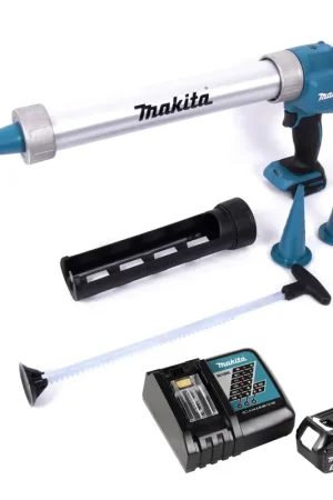 Promotion Makita DCG 180 RT1X Pistolet à cartouche sans fil 18 V 300 / 600 ml + 1x batterie 5,0 Ah + chargeur