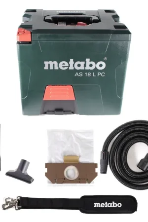 Top Vente Metabo AS 18 L PC Aspirateur sans fil 18V 7,5L ( 602021850 ) - sans batterie, sans chargeur