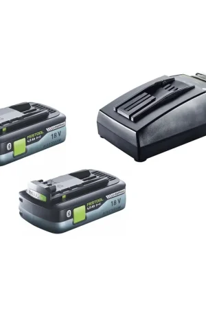 Prix Promo Festool Kit batterie HighPower 18V avec 2x batterie 4,0Ah HPC-ASI ( 205034 ) + chargeur TCL 6 ( 201135 )