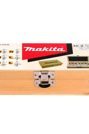 Makita Jeu de fraises à bois, 8mm - 6 pcs.( D-53540 ) Expédition Rapide