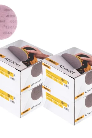 Mirka ABRANET Bandes abrasives 150 mm, P400 - 200 pcs. (4x 5424105041) Livraison Express