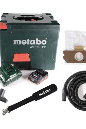 Nouvelle Collection Metabo AS 18 L PC Aspirateur sans fil 7,5L 18V + 1x Batterie LiHD 4,0Ah + Chargeur (602021850)