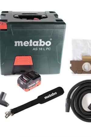 Usine Directe Metabo AS 18 L PC Aspirateur Sans Fil 7,5L 18V + 1x Batterie LIHD 5,5Ah - sans chargeur (602021850)