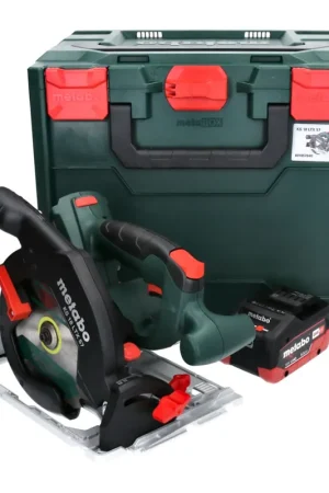 Prix Promo Metabo KS 18 LTX 57 Scie circulaire à main sans fil 165 mm 18V + 1x Batterie 5,5 Ah + Coffret metaBOX - sans chargeur