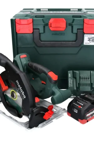 Affaire À Saisir Metabo KS 18 LTX 57 Scie circulaire à main sans fil 165 mm 18V + 1x Batterie 8 Ah + Chargeur + Coffret metaBOX