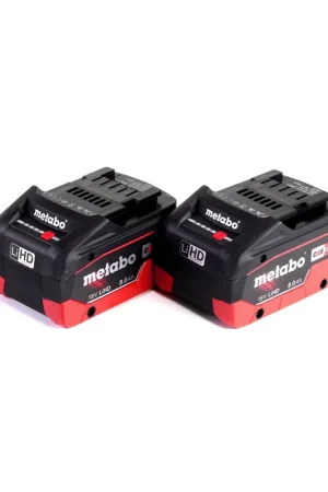 Metabo Set de base 18V: 2x Batteries LiHD 8,0Ah (625592000) Prix Cassé