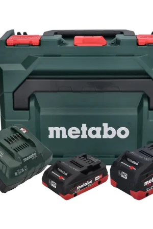 Offre Spéciale Metabo Basis Set LIHD - 1x Batterie 4,0 Ah + 1x Batterie 5,5 Ah + Chargeur + Coffret de transport Metaloc ( 685136000 )