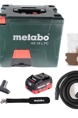 Bon Plan Metabo AS 18 L PC Aspirateur sans fil 18V 7.5L (602021850) + 1x Batterie 8.0Ah - sans chargeur