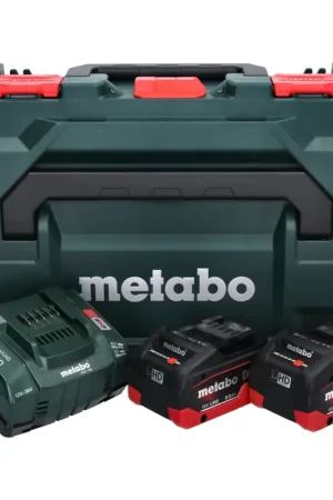 Metabo Basic set LIHD: 2x Batterie 8.0 Ah + 1x Chargeur + Coffret Metaloc ( 685131000 ) Solde