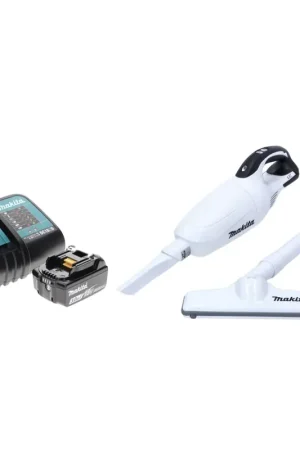 Livraison Express Makita DCL 181 FSF1 W 18 V Aspirateur sans fil blanc + 1x Batterie 3,0 Ah + Chargeur