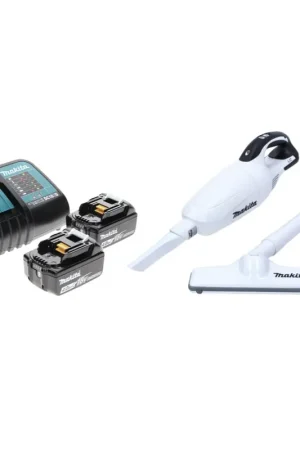 Top Vente Makita DCL 181 FRM W aspirateur sans fil 18 V blanc + 2x batterie 4,0 Ah + chargeur gert