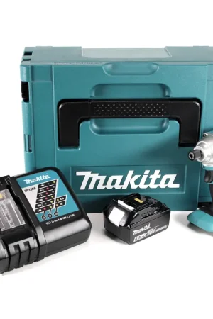 Makita DTD 156 RG1J Clé à choc sans fil 18V 155Nm + 1x batterie 6,0Ah + chargeur + Makpac Populaire