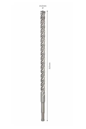 Bosch SDS-plus 7X Foret en carbure 14x250x315mm, certifié PGM ( 2608576161 ) Certifié