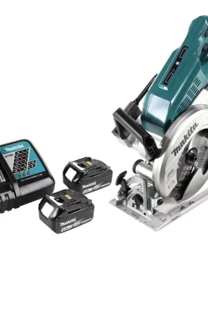 Réduction Makita DRS 780 RM Scie circulaire portative sans fil 36V ( 2x18V ) 185 mm Brushless + 2x batterie 4,0Ah + chargeur