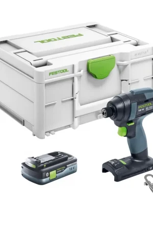 Dernier Modèle Festool TID 18-Basic Visseuse à choc sans fil 18V 180Nm 1/4" ( 576481 ) + 1x batterie 4,0Ah - sans chargeur