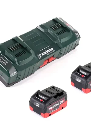 Populaire Metabo Set de base: 2x Batteries LIHD 5,5Ah + Chargeur double ASC 145 DUO