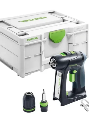 Dernière Chance Festool C 18 Basic Perceuse-visseuse sans fil 18 V 45 Nm Brushless + Coffret de transport ( 576434 ) - sans batterie, sans chargeur ( successeur de 574737 )
