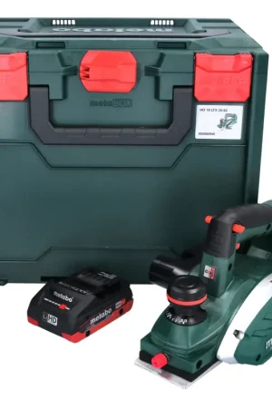 Prix Choc Metabo HO 18 LTX 20-82 Rabot sans fil 18 V 82 mm + 1x Batterie 4,0 Ah + Coffret metaBOX - sans chargeur