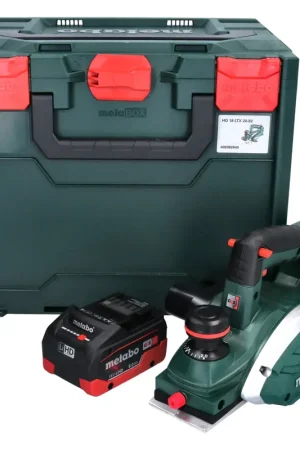 Metabo HO 18 LTX 20-82 Rabot sans fil 18 V 82 mm + 1x Batterie 8,0 Ah + metaBOX - sans chargeur Vente Flash