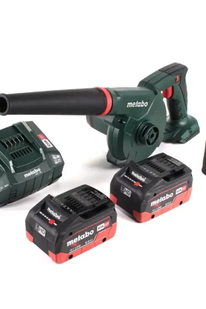 Bon Plan Metabo AG 18 Souffleur sans fil 18 V + 2x Batteries LiHD 8,0 Ah + Chargeur