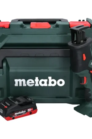 Réduction Metabo SSE 18 LTX Compact Scie sabre sans fil 18 V + 1x Batterie 4,0 Ah + Coffret metaBOX - sans chargeur