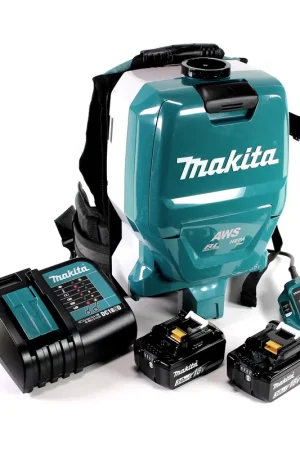 Makita DVC 265 SFXU Aspirateur dorsal sans fil 36 V (2x 18 V) brushless + 2x Batteries 3,0 Ah + Chargeur Populaire