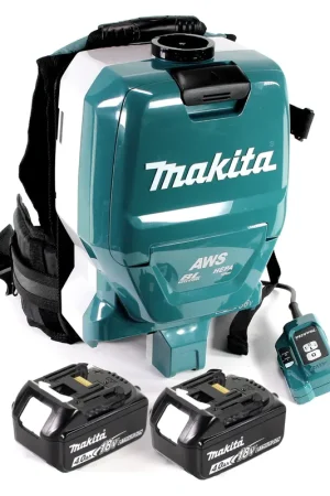 Makita DVC 265 MXU Aspirateur dorsal sans fil 36 V (2x 18 V) brushless + 2x Batteries 4.0 Ah - sans chargeur Quantité Limitée